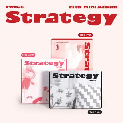 [LUCKY DRAW] TWICE 14th Mini Album STRATEGY (Step1 ver. / Step2 ver. / Step3 ver.)