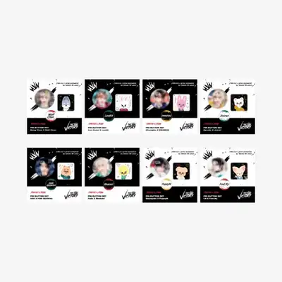 Stray Kids x SKZOO [THE VICTORY] SKZ X SKZOO PIN BUTTON SET