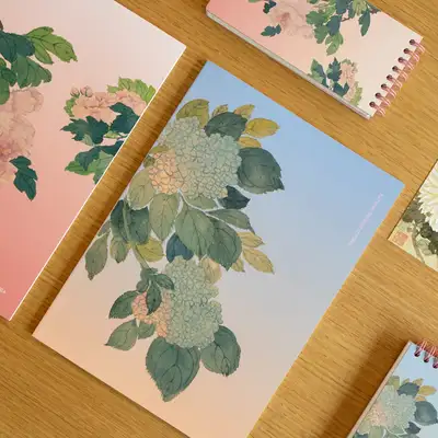 方眼ノート(紫陽花)国立中央博物館特化商品