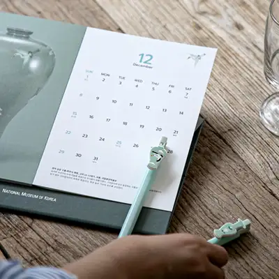 Celadon Ballpoint Pen (Cloud Crane Plum Bottle)
