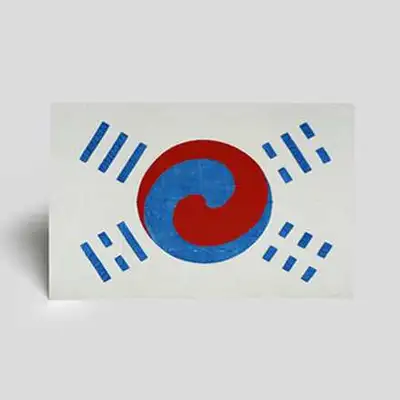 デニ太極旗ポストカード