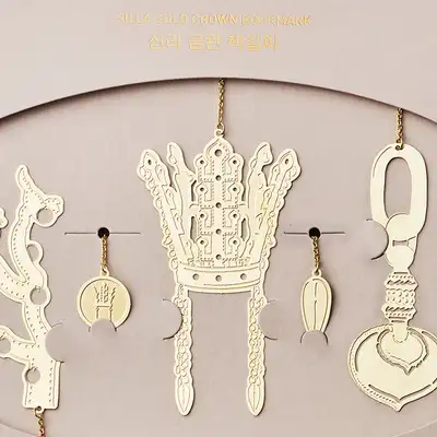 Silla Gold Crown Bookmark Set APEC 2025 KOREA