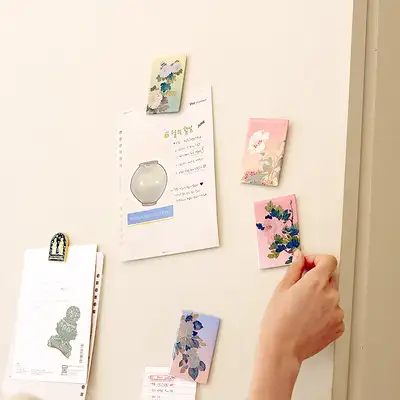 書画マグネット(牡丹)国立中央博物館特化商品
