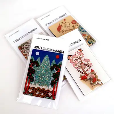 Korean Folk Painting Acrylic Magnet