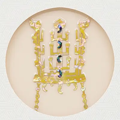 Mother-of-Pearl Sticker (Silla Crown Gold)