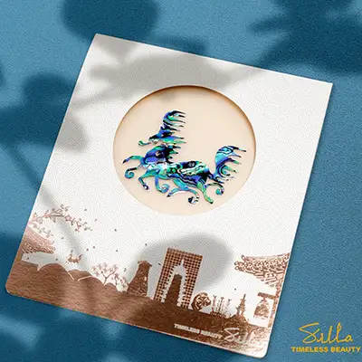 Mother-of-Pearl Sticker (Heavenly Horse Painting)