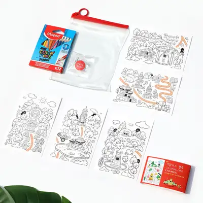 My Coloring Card Set (Gyeongju) - National Gyeongju Museum Specialty Product