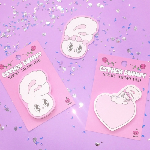 Esther Bunny Sticky Memo Pad