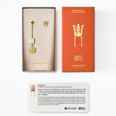 Geumgwanchong Gold Crown Earrings – APEC 2025 KOREA x Korea Craft Design Foundation Collaboration