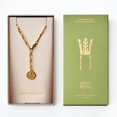 Geumgwan Tomb Crown Bracelet APEC 2025 KOREA Korean Craft and Design Culture Foundation Collaborative Product