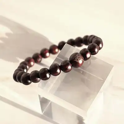 天然漆塗り合掌珠(8mm) 朝鮮の僧侶職人展示連携商品