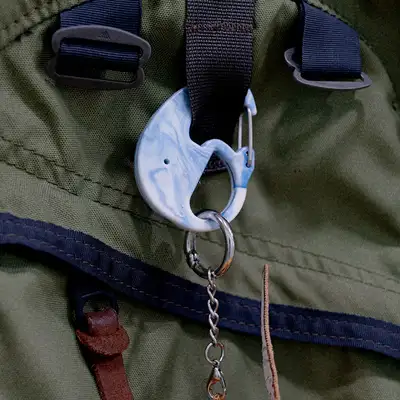 Elephant Carabiner (Blue) <Amazing Thailand: Thai Art Masterpieces Exhibition>