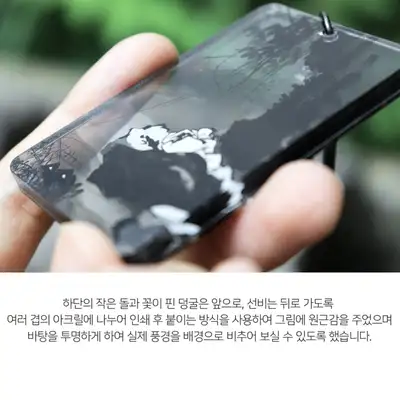 Scholar Viewing Water Keyring <New Country, New Art: Early Joseon Painting Exhibition>
