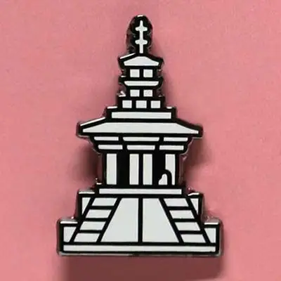 国宝ピンバッジ（多宝塔）