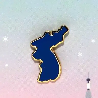 朝鮮半島バッジ