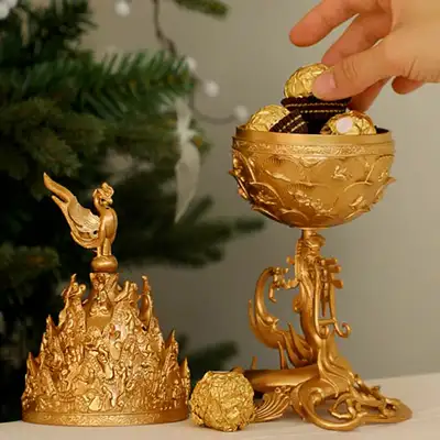 Baekje Golden Bronze Incense Burner Miniature (Single Purchase)
