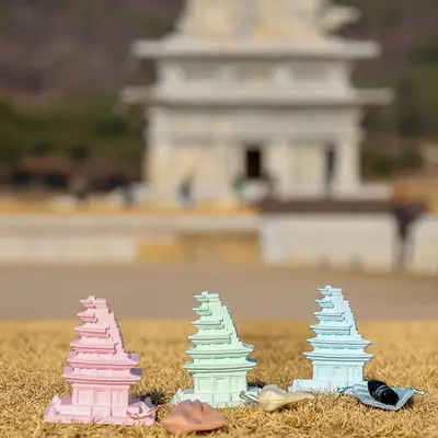 Mireuksaji Stone Pagoda Plaster Air Freshener <National Iksan Museum Specialty Product>