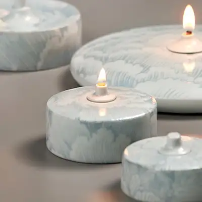 Baekbyeong White Porcelain Lamp <2025 Moodz Competition Selected Work>