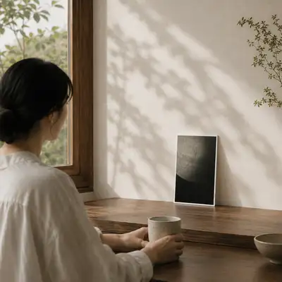 Mini Poster (White Porcelain Moon Jar) - National Museum of Korea Exclusive Product