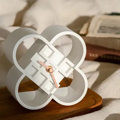 Lotus Pattern Desk Clock <2025 Muz Competition Selected Work>