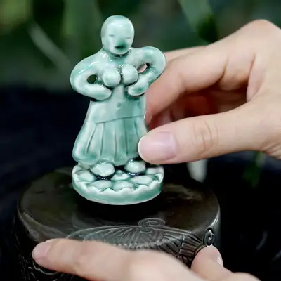 Female Clay Figurine Music Box <National Gyeongju Museum Specialty Product>