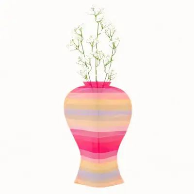 Celadon Fabric Vase (Five-color stripes) <2023 MUSE Contest Selected Work>