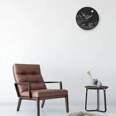 Nacre Lacquerware Wall Clock