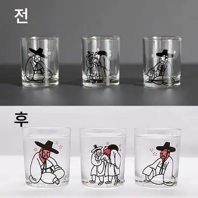 Drunken Scholar Trio Color-Changing Cup Set (Solo Purchase)