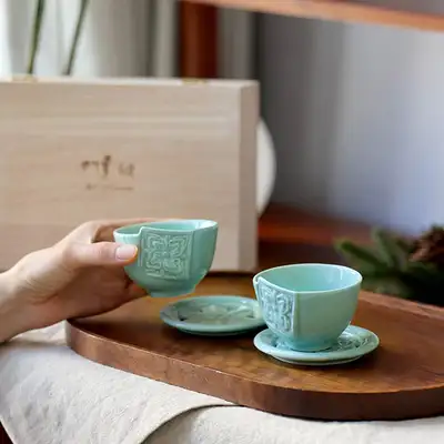 傳統紋樣茶杯套組