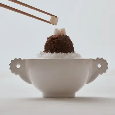 White Porcelain Sheep Yogurt Bowl (B) <New Nation, New Art: Early Joseon Painting and Craft Exhibition>