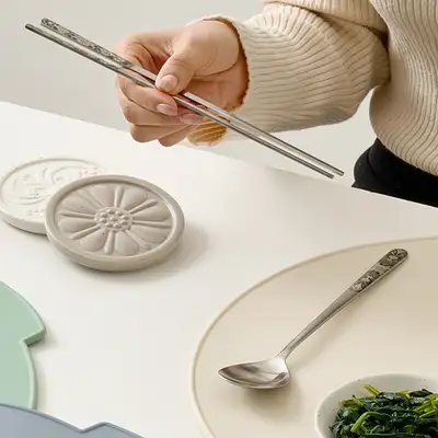 Boseunghwa Spoon and Chopsticks Set (Single Serving)