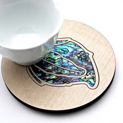 Mother-of-Pearl Ink Stone Object Coaster - National Gwangju Museum Ceramics Culture Center Specialty Product