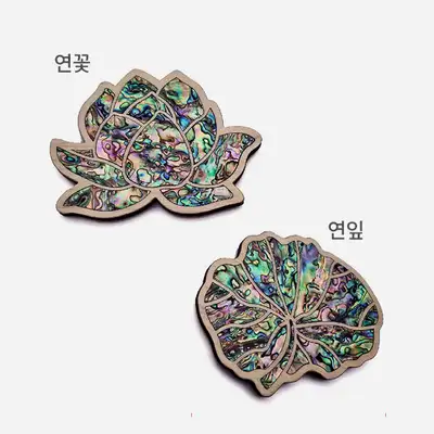 Lotus Flower Mother-of-Pearl Coaster <National Gwangju Museum Ceramic Culture Hall Specialty Product>