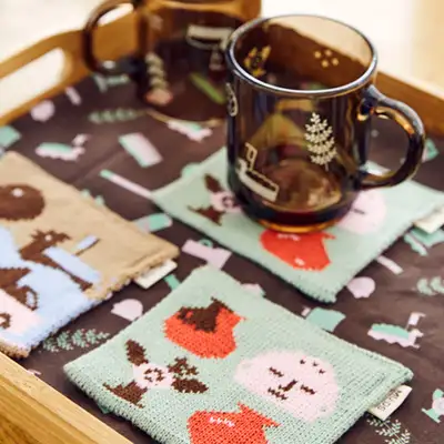 National Jinju Museum Knit Coaster – Official Museum Special Product
