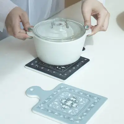 Goryeo Celadon Peony Trivet <2024 Moodz Competition Selected Work>