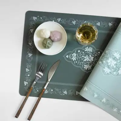 Goryeo Celadon Peony Table Mat (Green) <2024 Muse Competition Selected Work>
