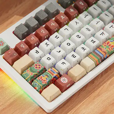 Dancheong Mechanical Wired Keyboard (White) (Individual Purchase) 2024 Korea Tourism Competition