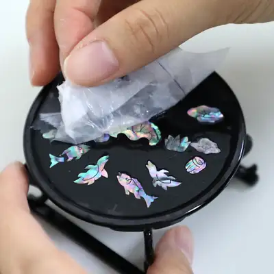 Mother-of-Pearl Wooden Tray DIY Kit