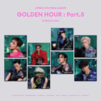 ATEEZ - GOLDEN HOUR : Part.5 / 14th Mini Album (DIGIPACK VER.)