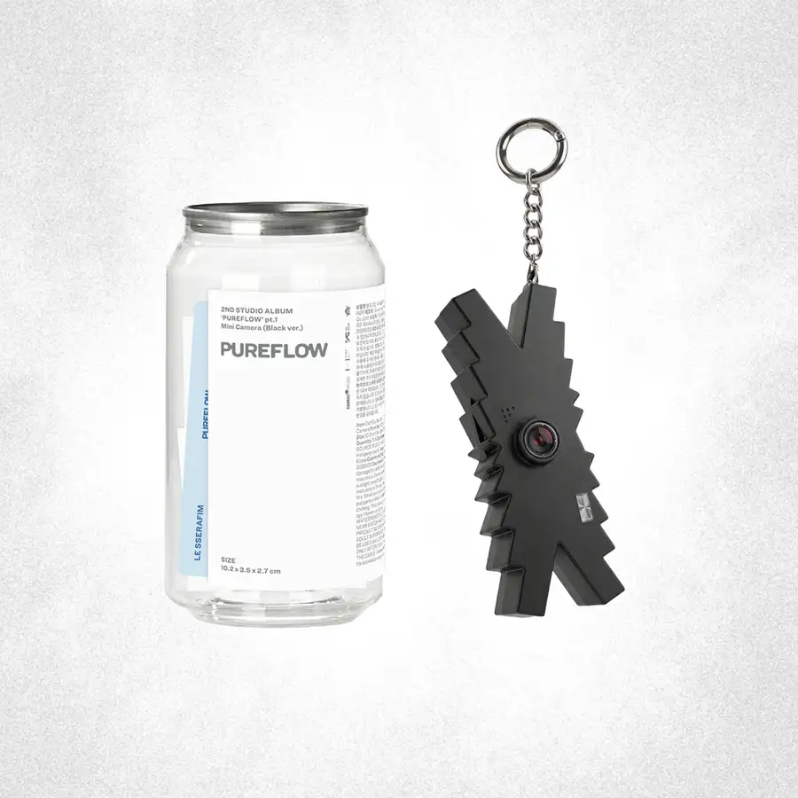 LE SSERAFIM - 'PUREFLOW' pt.1 / 2ndスタジオアルバム (Mini Camera ver.) Black ver.