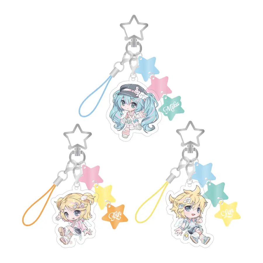 ミク & リン & レン - 17 アクリルキーリング / MIKU & RIN & LEN OFFICIAL POP-UP STORE in SEOUL [Meet and Greet] OFFICIAL MD