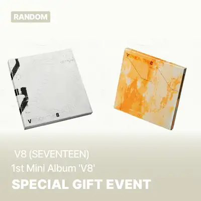 【特典付き】V8 (SEVENTEEN) - 1st Mini Album [V8] (2種より1種ランダム) **未公開セルカフォトカード3種より1種ランダム特典付き
