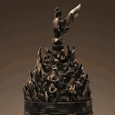 Baekje Gold-Bronze Incense Burner Miniature (Bronze) (Solo Purchase)