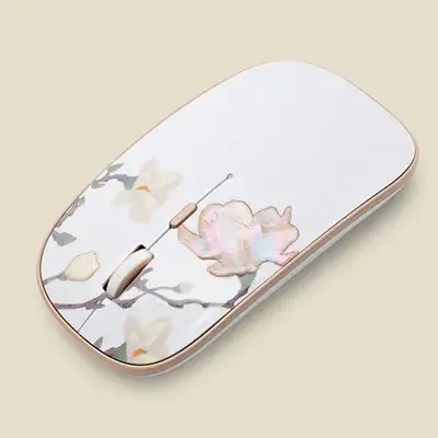 Magnolia Mother-of-Pearl Wireless Mouse (White)