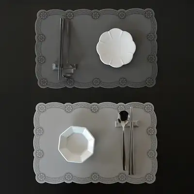 Tile-Pattern Silicone Table Mat