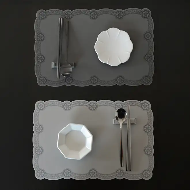 Tile-Pattern Silicone Table Mat — 1