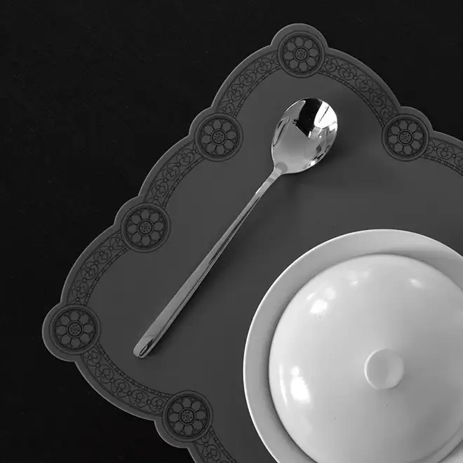 Tile-Pattern Silicone Table Mat — 3