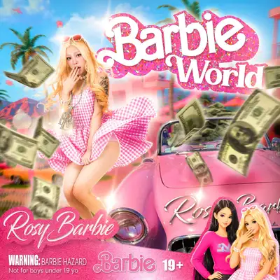 Rosy Barbie - [Barbie World] (サイン板)