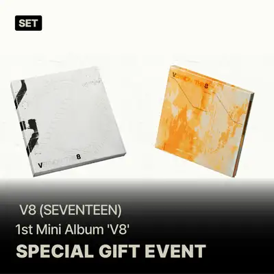 【特典付き】V8 (SEVENTEEN) - 1st Mini Album [V8] (2種セット) **未公開セルカフォトカード1セット(3種)プレゼント