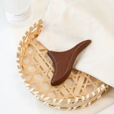 ローズウッド刮莎(かっさ)木製マッサージ指圧器(ミニ鳥型)